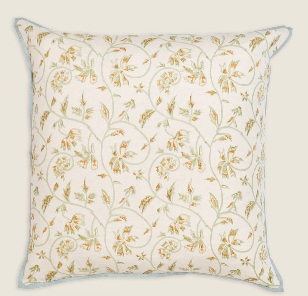 Marguerite Celadon 22x22 Pillows - PAIR
