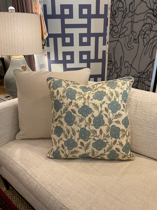 22" Laura Floral Pillows-PAIR