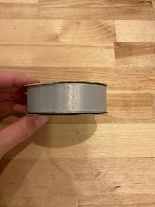 Satin Ribbon Pewter