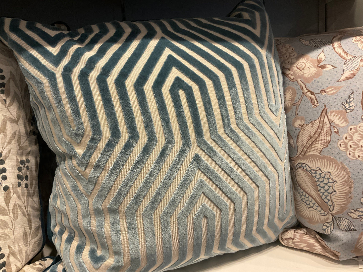 Vanderbilt Blue Pillow 22" x 22"