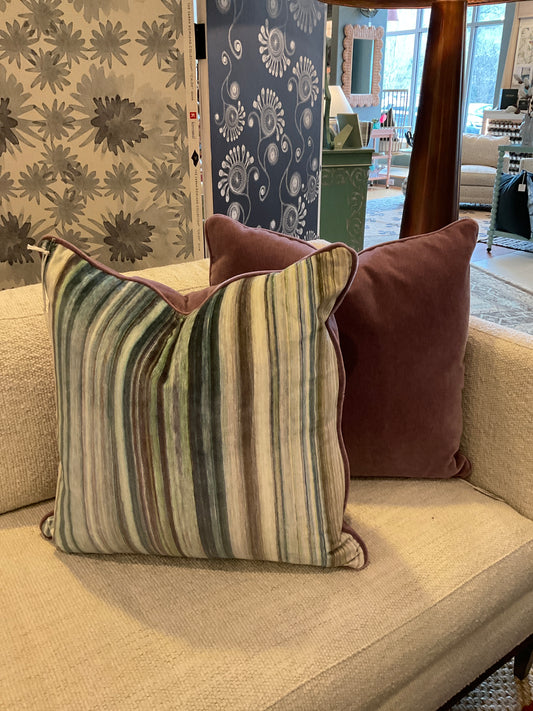 22" Multi-Stripe Pillows-PAIR