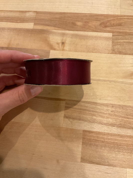 Satin Ribbon Burgundy