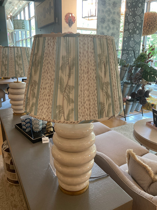 PAIR- Vine Green Lamp Shade