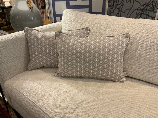 13" x 19" Mitzi Taupe Pillows-PAIR
