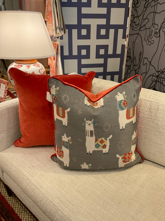 22" Llama Pillows-PAIR