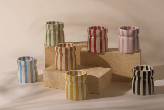 Paddywax Striped Candle