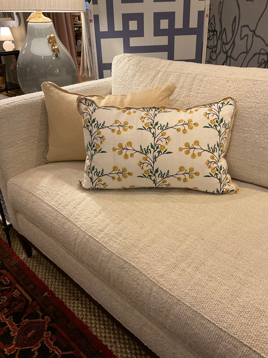14" x 20" Lacefield Blackberry Lemon Pillows-PAIR
