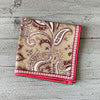 S/6 Kashmir Bronze Sheeting Cocktail Napkins