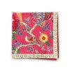 S/6 Coral Bird Sheeting Cocktail Napkins