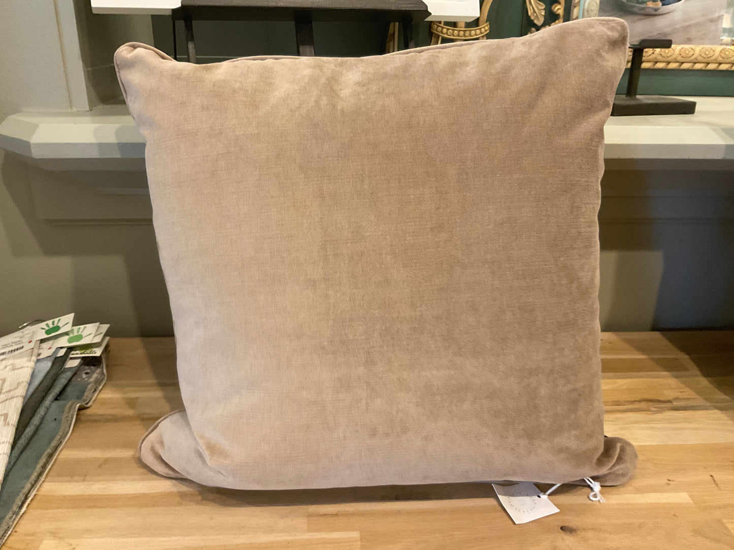 22" Brown & Cream Swirl Pillows-PAIR