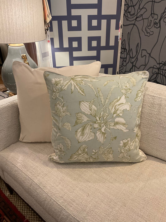 22" Williamsburg Floral Pillows-PAIR