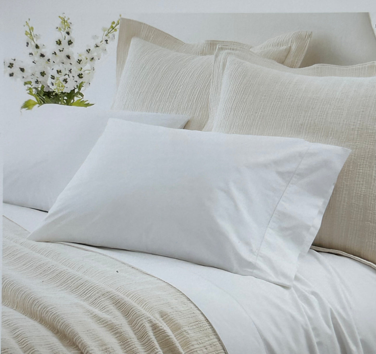 Classic Hemstitch White Sheet Set, Queen