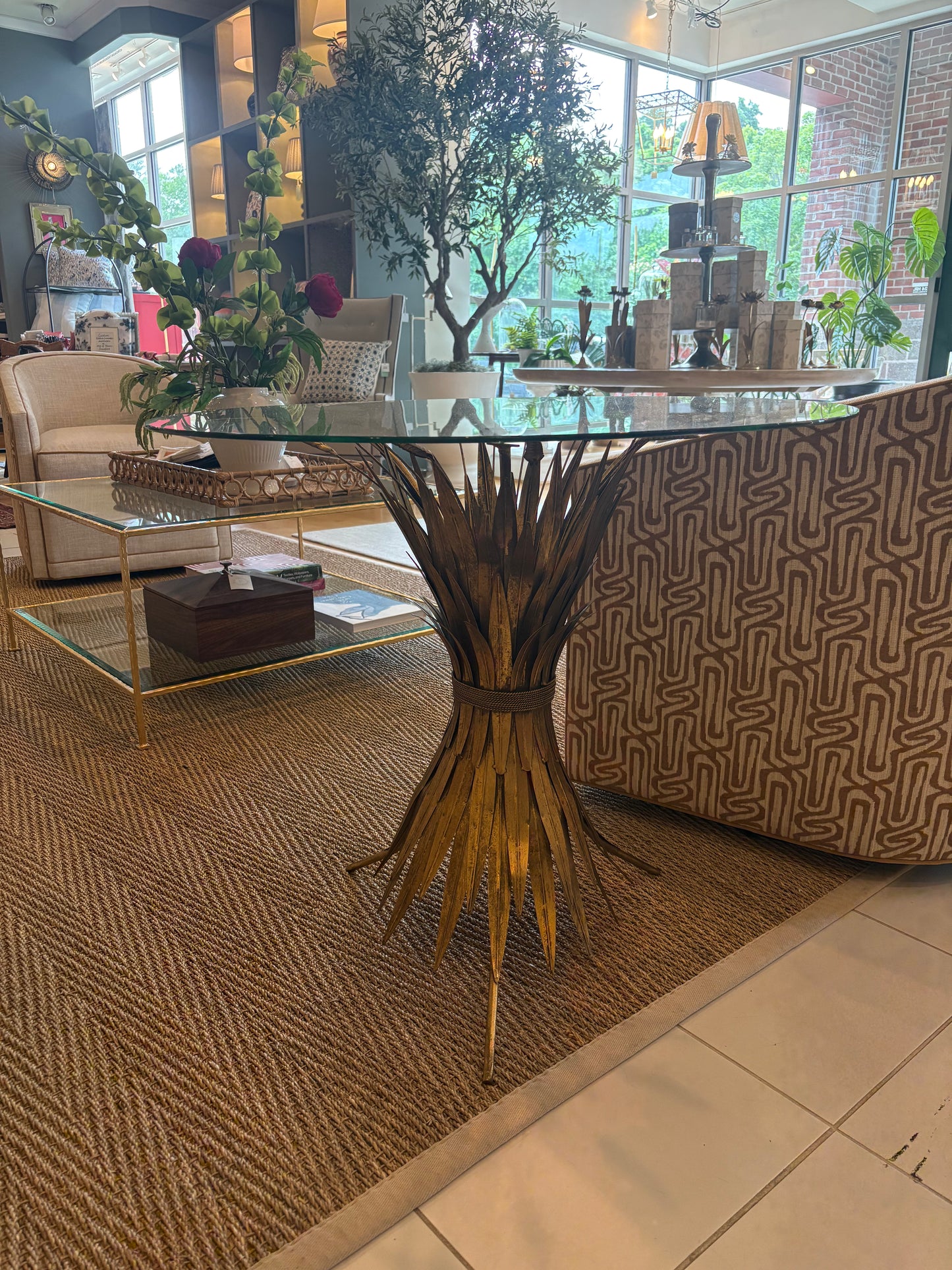 Rosalind Gathered Wheat Table