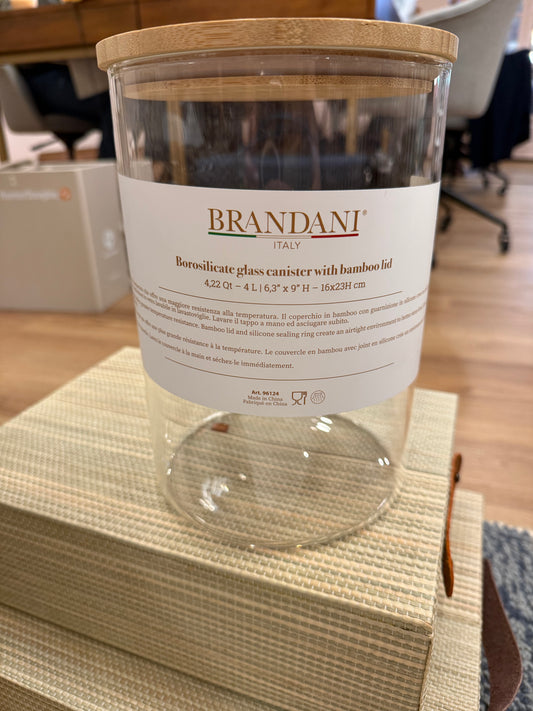 Glass Canister w/ Bamboo Lid