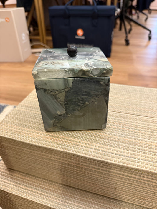 Green Stone Storage Box