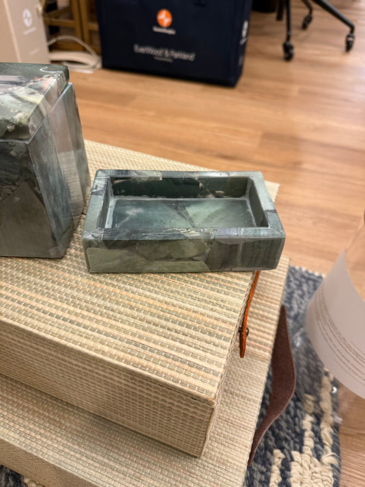 Green Stone Soap Dish