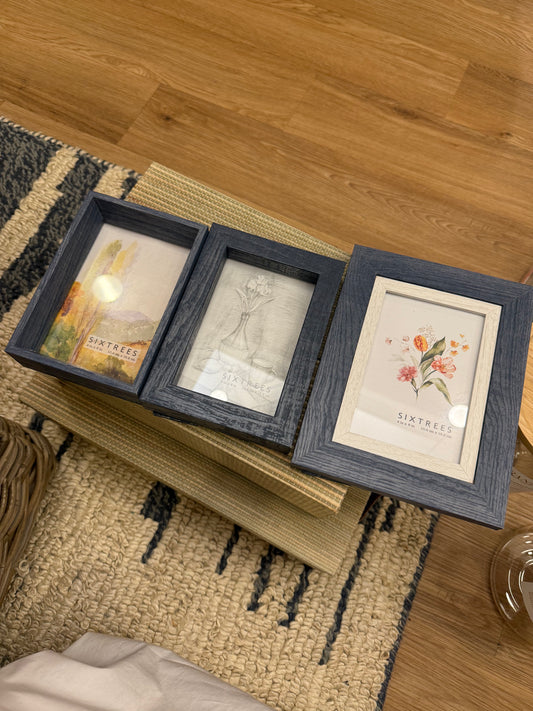 Blue Wooden Picture Frame