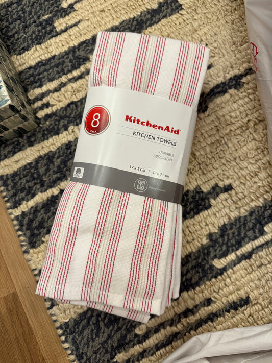Red Kitchen Towel Set