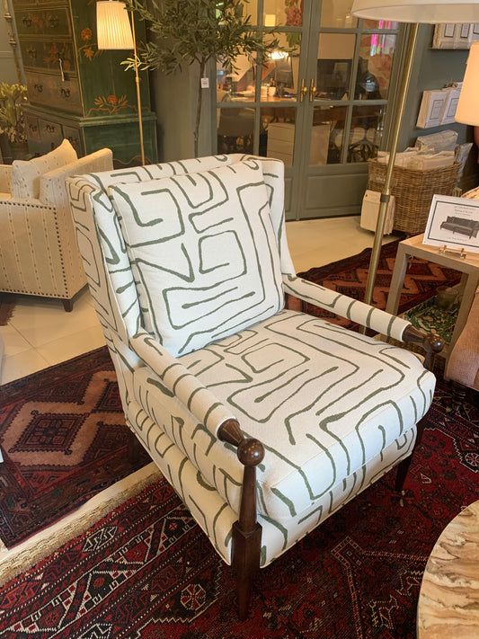 Pair- Chloe Moss Hoyt Chair