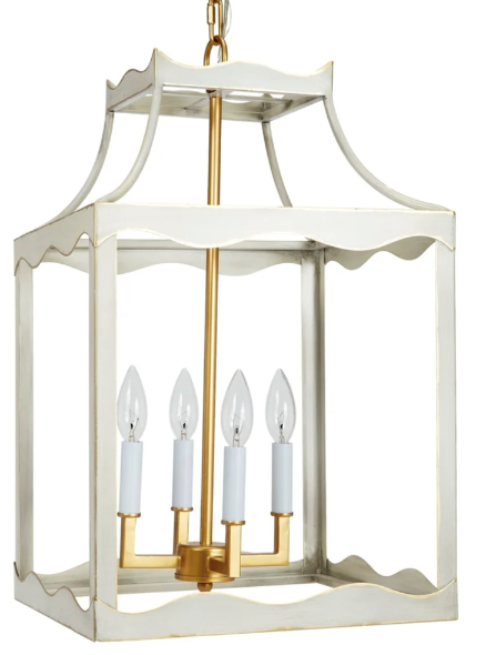 Cream + Gold Lantern