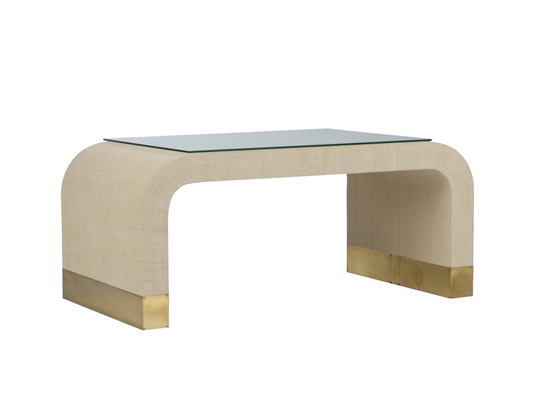 Waterfall Coffee Table - Cream
