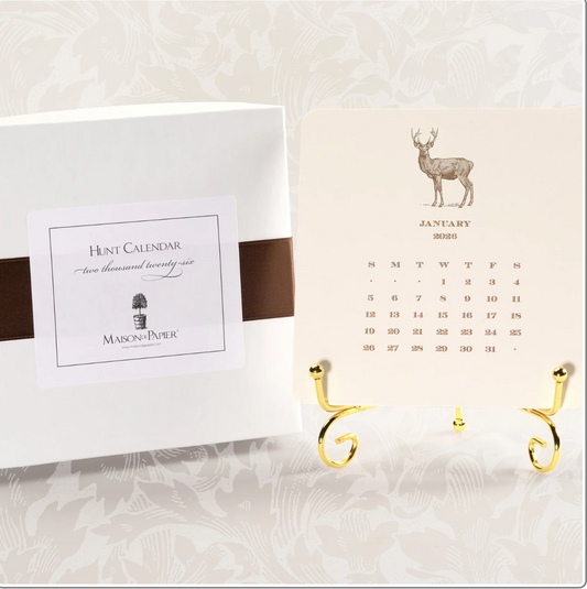 Hunt Calendar w/Easel