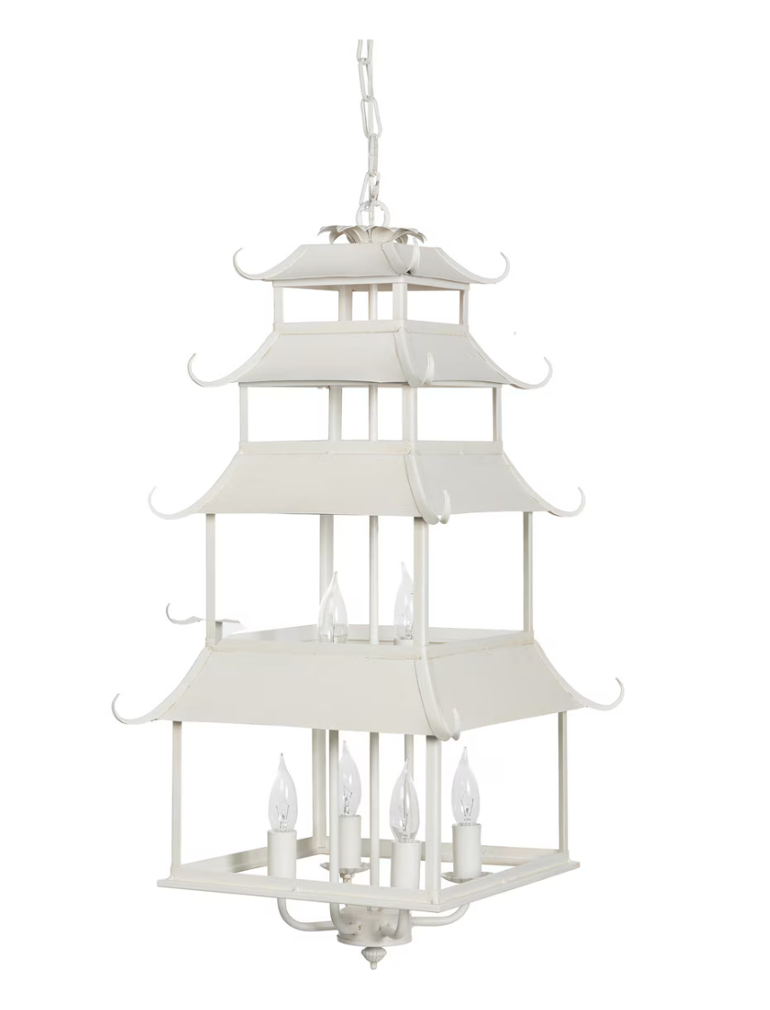 Cream Pagoda Chandelier