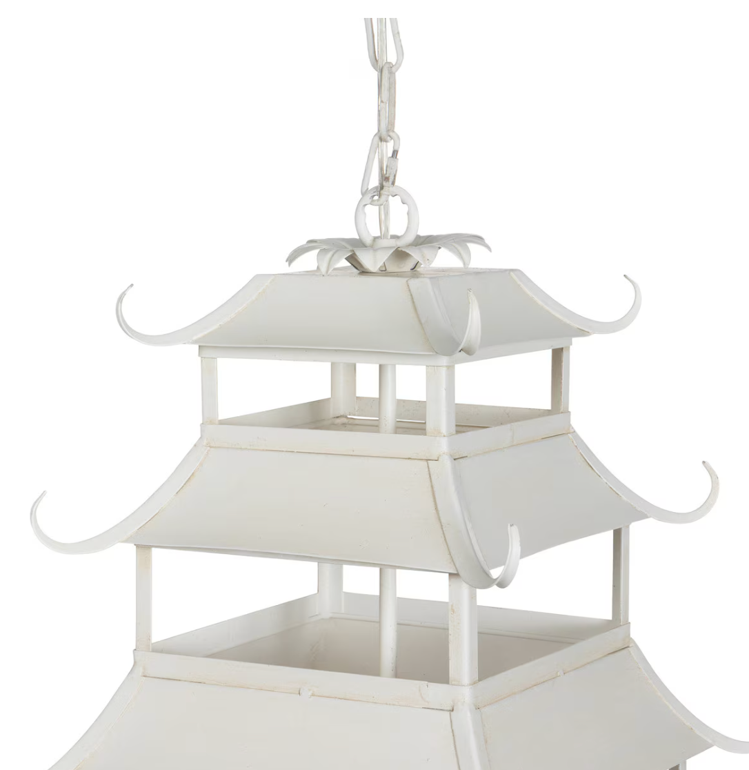 Cream Pagoda Chandelier