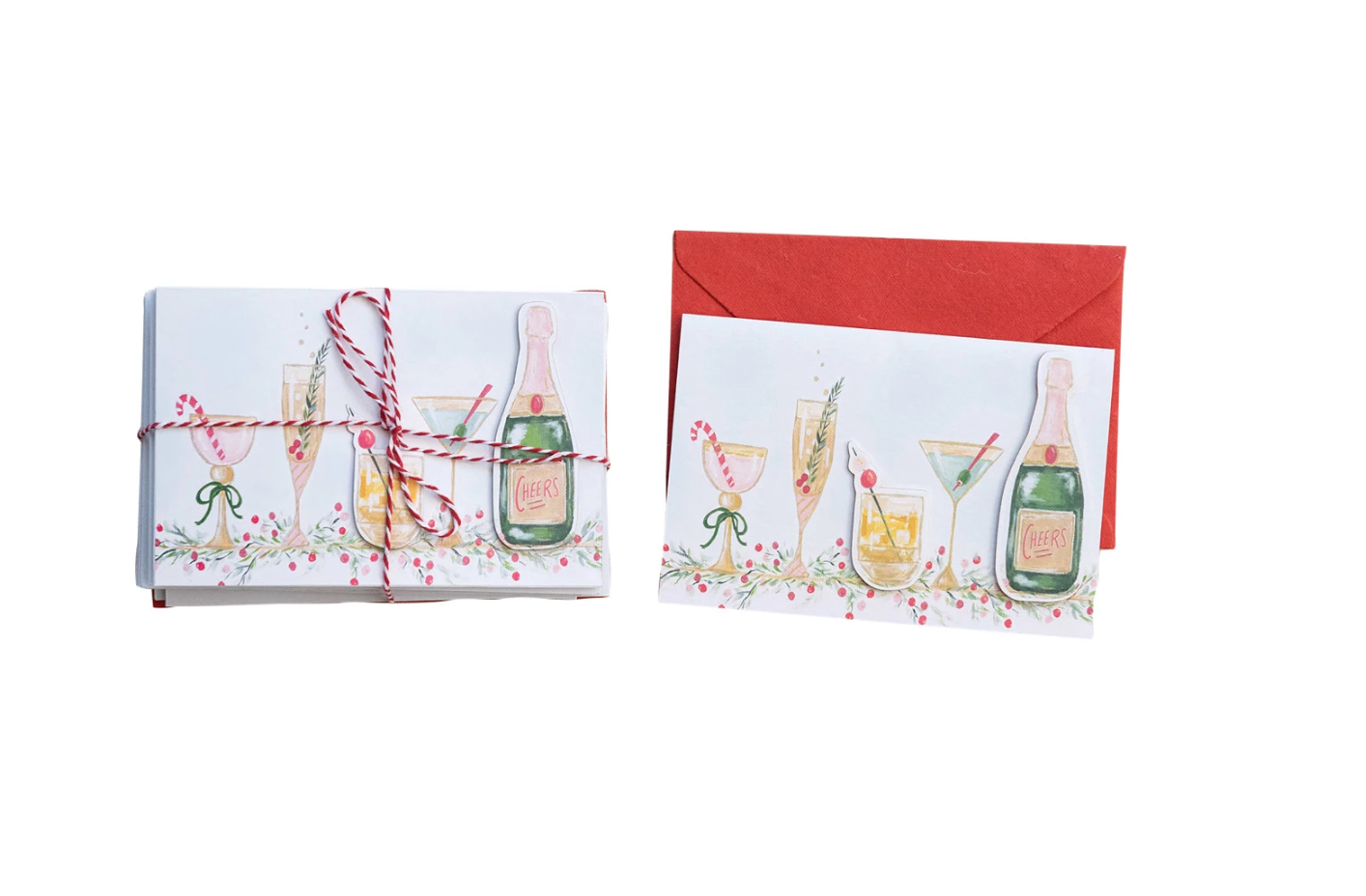 S/12 Paper Christmas Cards