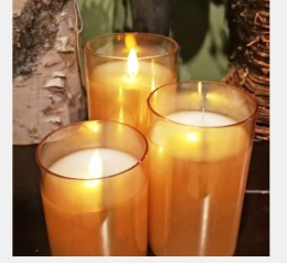 S/3 Flameless Candles