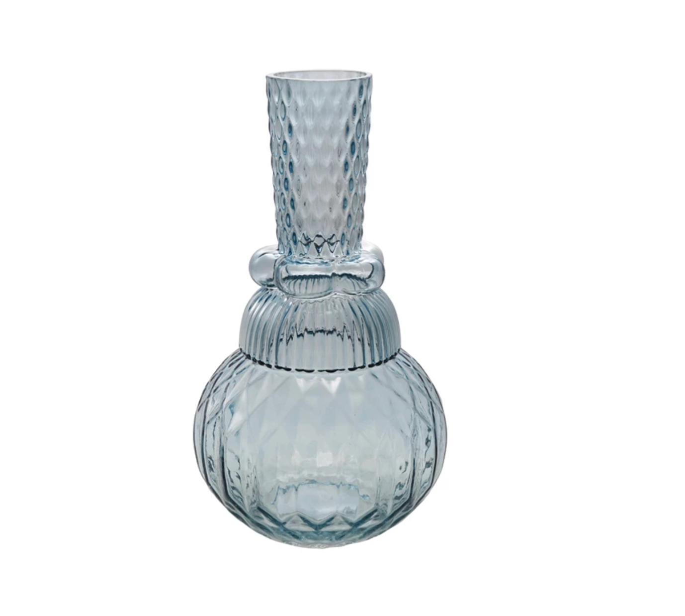Embossed Glass Vase