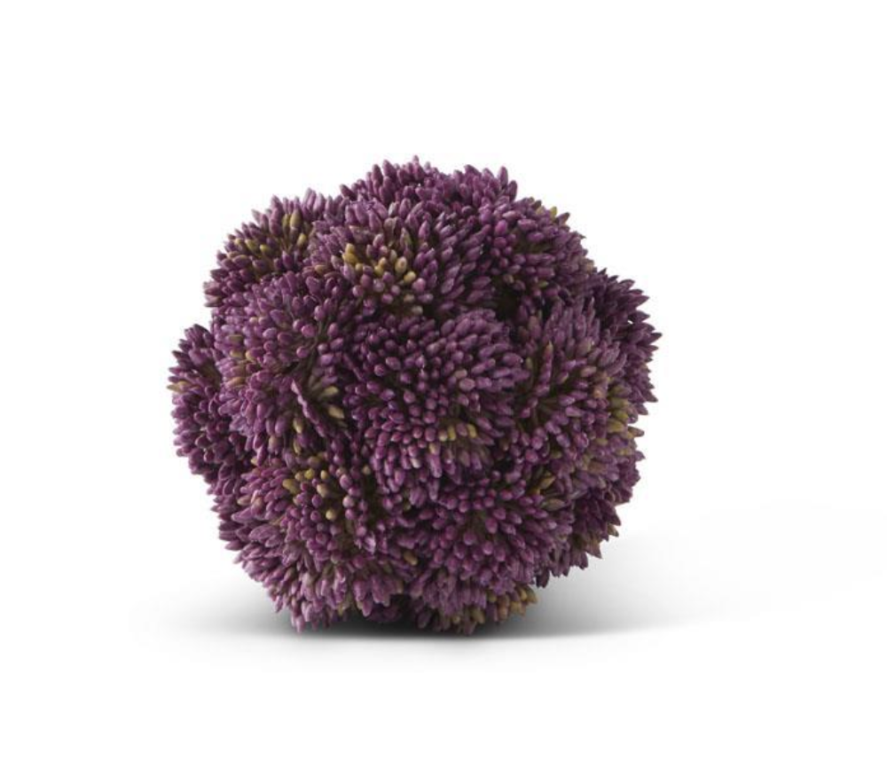 4" Purple Sedum Ball