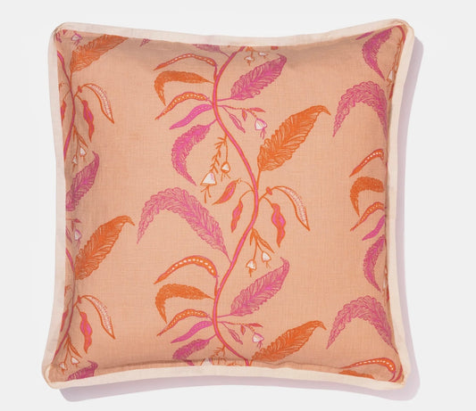 Tuileries Persimmon 22x22 Pillows - PAIR