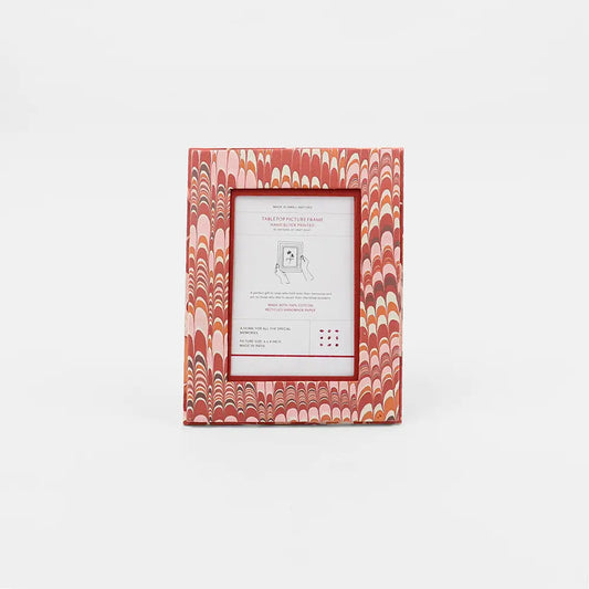 Marble Frame Red