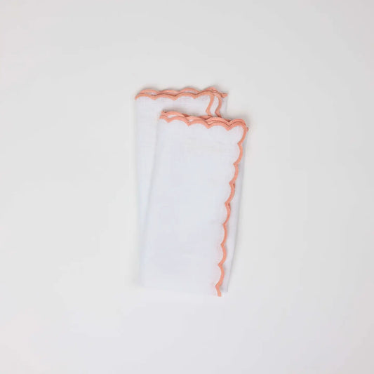 Napkins Scalloped Pink