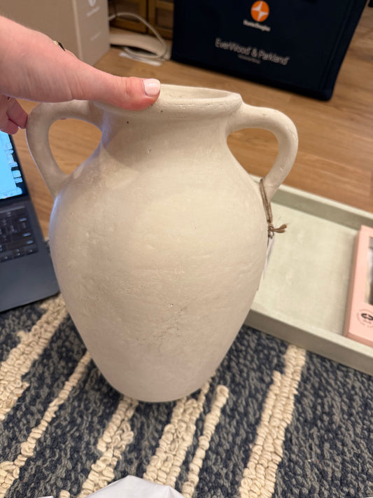White Vase w/ Handles
