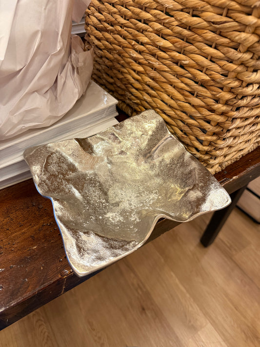 Silver/Gold Crinkle Bowl