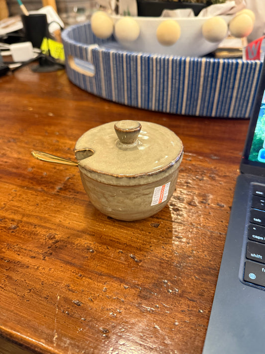 Sugar Jar w/ Spoon