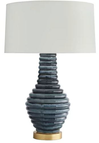 PAIR-Ribbed Table Lamp