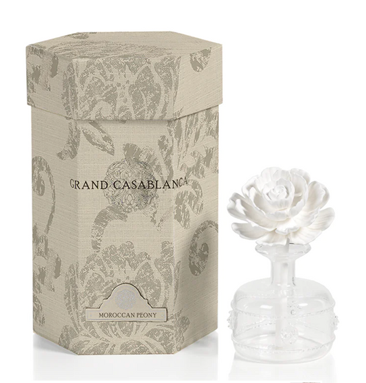 Casablanca Porcelain Diffuser, Moroccan Peony