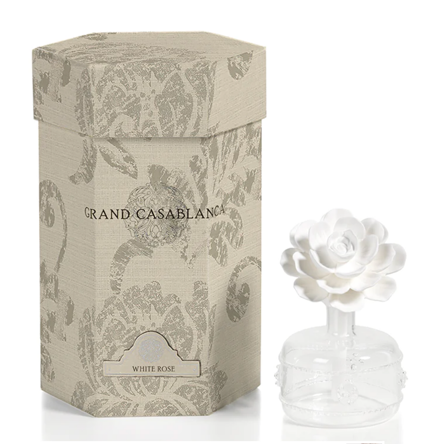 Casablanca Porcelain Diffuser, White Rose