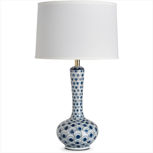 Mykonos Blue Table Lamp-PAIR