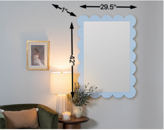 Cherie Wall Mirror White
