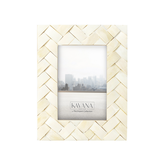 Boni Frame White Herringbone