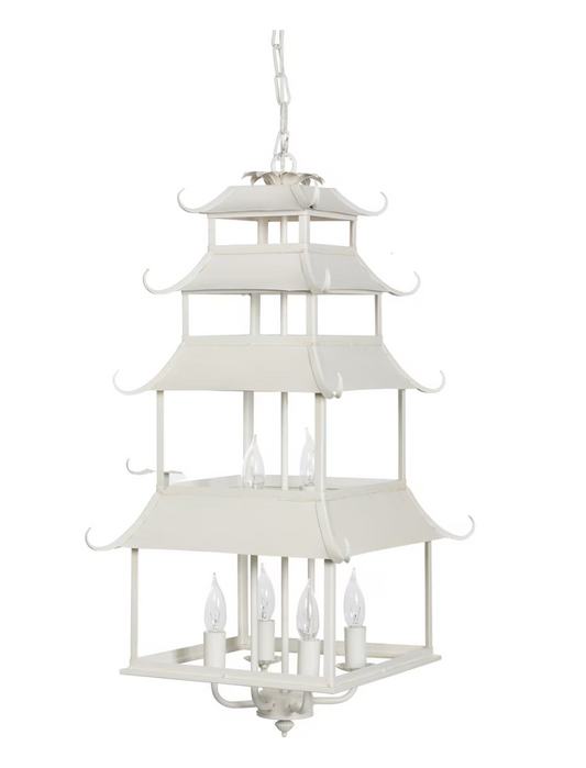 Cream Pagoda Chandelier