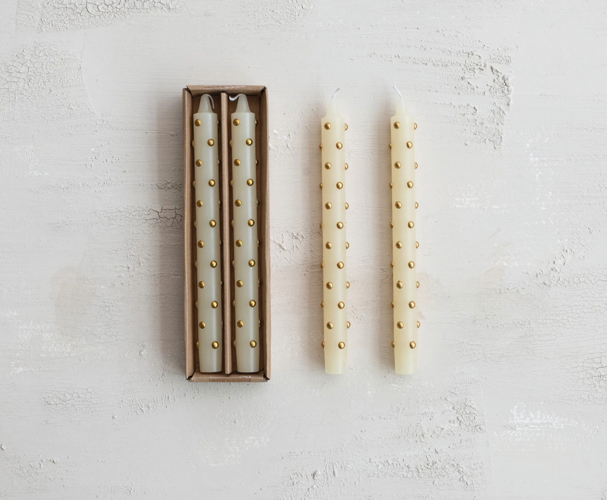 S/2 Dot Taper Candle
