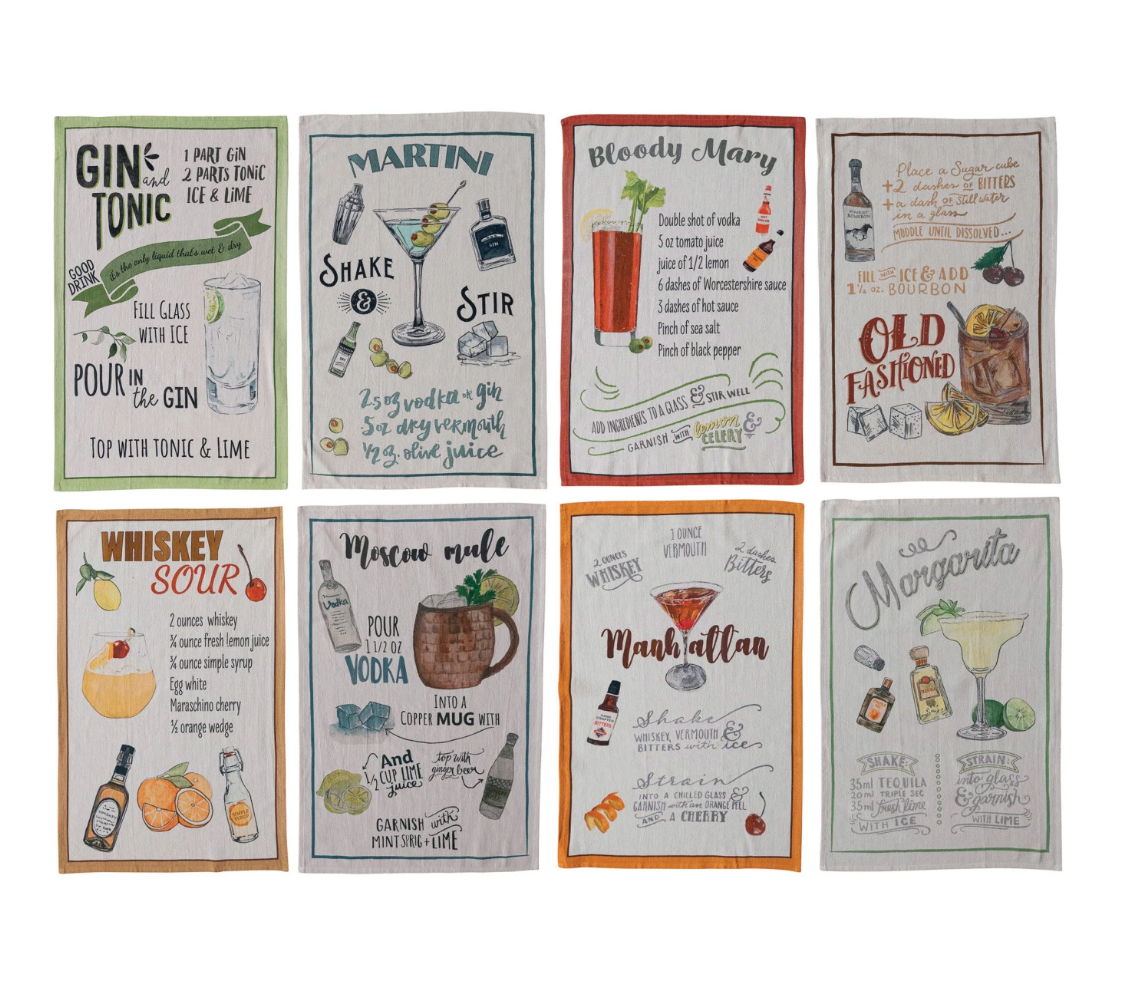 Cocktail Tea Towels