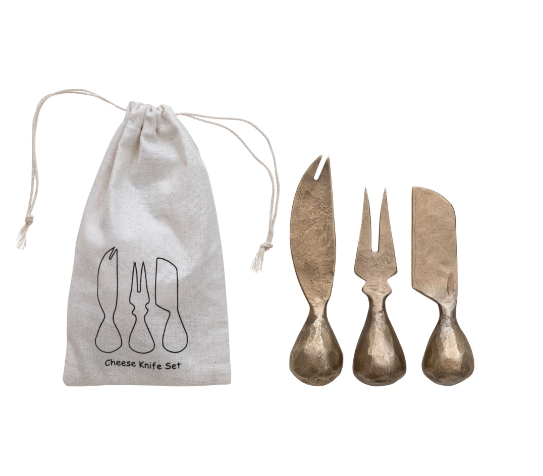 S/3 Hand Forged Cheese Knives
