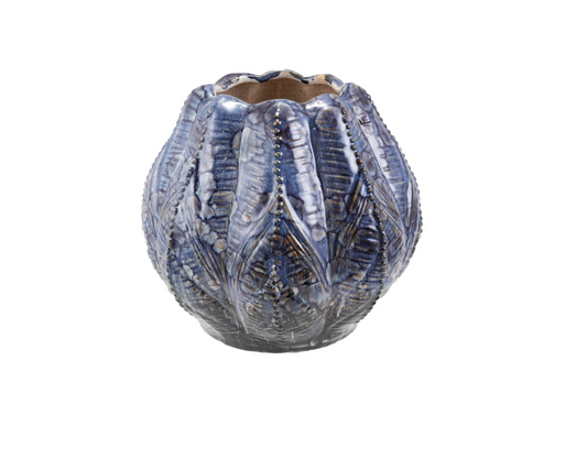 Embossed Stoneware Planter