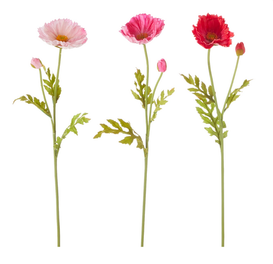23" Poppy Stem